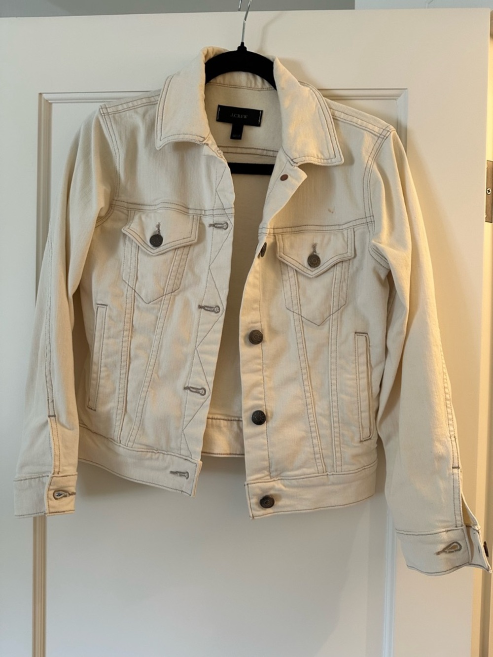 J. Crew Cream Denim Jacket